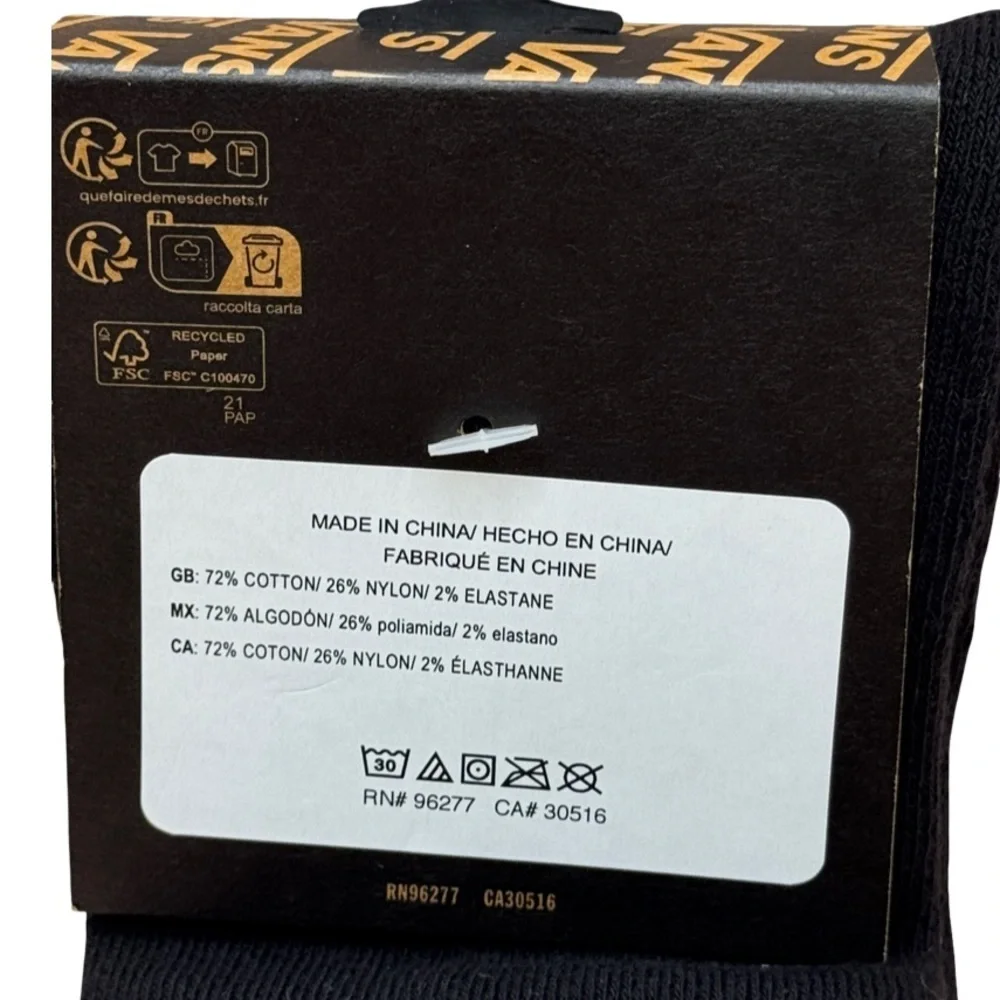VANS Men's Major Type Crew Socks NEW